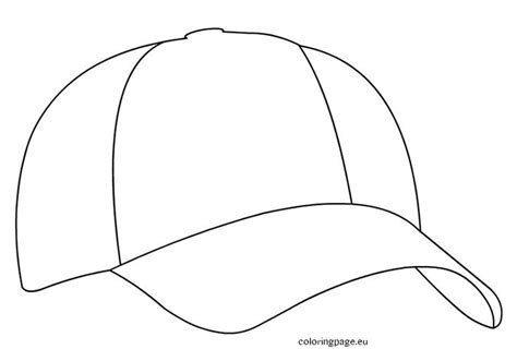 baseball cap coloring page printable