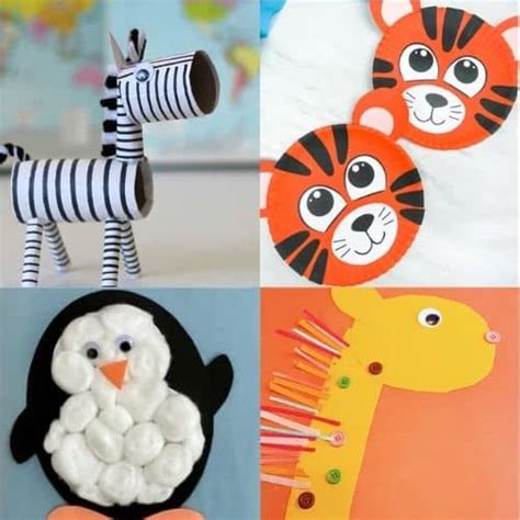 cute zoo animal crafts  preschool simply full  delight