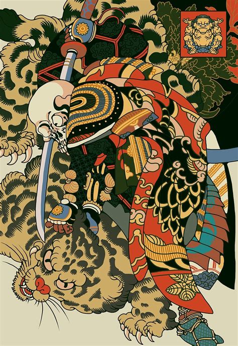 antipahtico Рауль Урияс в 2019 г Японские иллюстрации Самурайское искусство и Японское