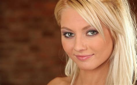 Hd Wallpaper Blondes Women Closeup Eyes Blue Eyes Faces Annely