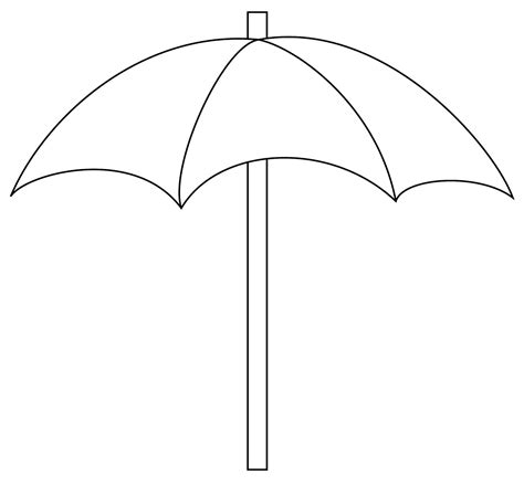 umbrella cut  printable printable templates