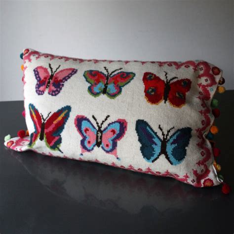 bright butterflies cross stitch kit version   jacqui pearce