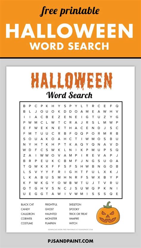 worksheets halloween word search printable