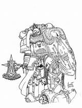 Warhammer 40k Givon Revisioned Armaduras sketch template