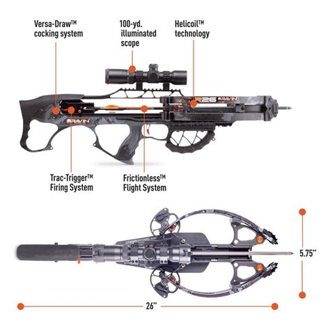 ravin crossbow package   helicoil technology  fps predator dusk camo archery crossbows