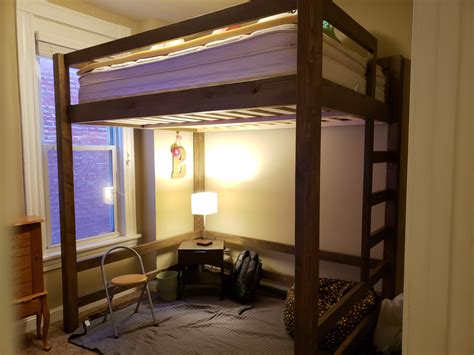 queen loft bed ryobi nation projects