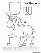 Unicorn Coloring Pages Alphabet Letter Printable Color Kids Practice Preschool Handwriting Craft Print Crafts Colouring Abc Sheets Printables Letters Lettering sketch template