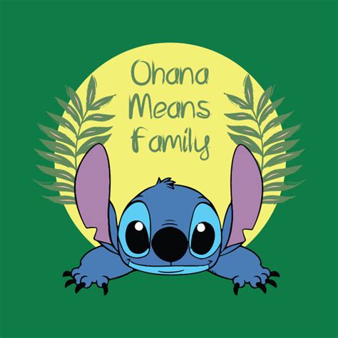 ohana means family lilo stitch lilo  stitch  shirt