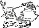 Coloring Pennsylvania State Pages Symbols Pa Printable Mississippi Nittany Lion Penn Drawing Getcolorings Color States Categories Supercoloring sketch template