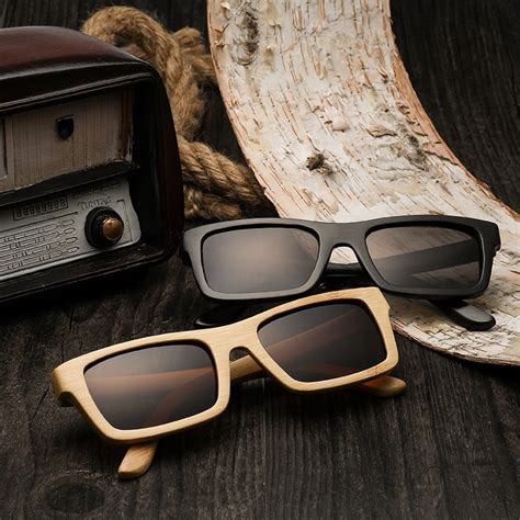 wood sunglasses for men women brand designer polarized