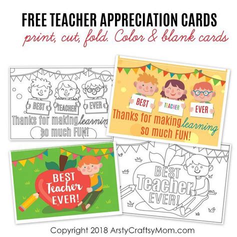 awesome teachers day card ideas   printables teacher