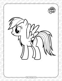 mlp rainbow dash  coloring pages