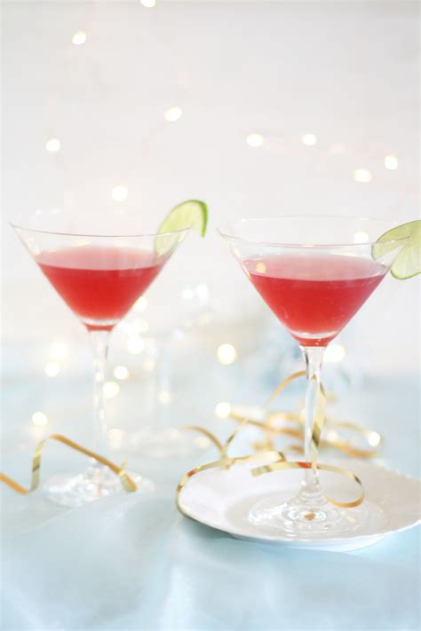 festive cranberry champagne and vodka cocktail a splash