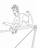 Gymnastics Gimnasia Gymnastic Handstand Turnen Sheets Bestcoloringpagesforkids Olympic Uneven Colornimbus sketch template