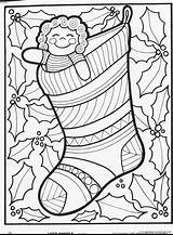 Coloring Pages Coloring4free Doodle Cute Christmas sketch template