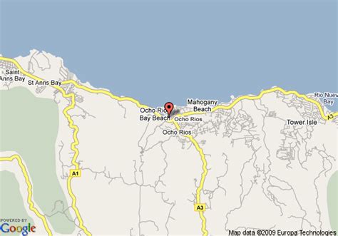 34 ocho rios jamaica map maps database source
