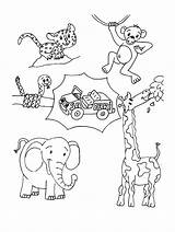 Coloring Animals Safari Pages African Wild Animal Printable Baby Drawing Kids Color Print Savanna Africa Getcolorings Getdrawings Coloringbay Popular Comments sketch template