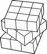 Rubiks Rubix Rubik Rubika Kostka Kolorowanki Cubo Lineart Cubes Sweetclipart Rubics Cubos sketch template