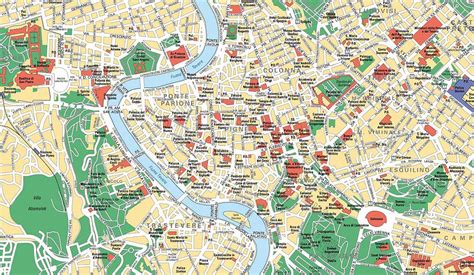 mappa roma centro  la lista dei monumenti da conservare cosa fare  roma