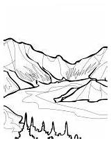 Coloring Monal Himalayan Lake sketch template