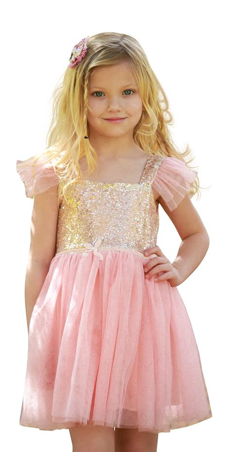 birthday dress   girls princess ballerina party pinkgold  yrs buy   united