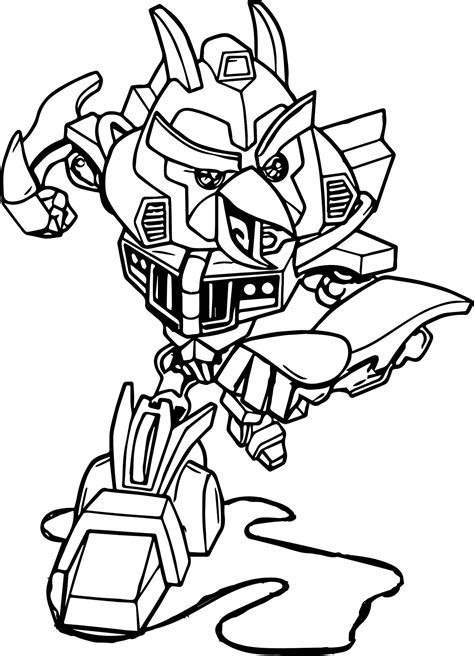 angry bird transformer coloring pages coloring pages