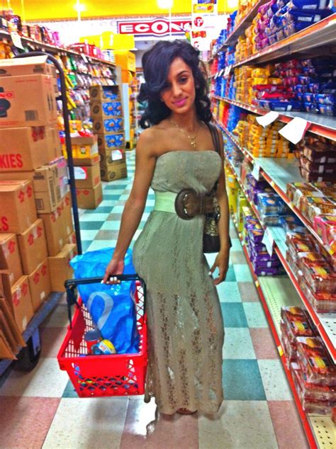 grocery shopping  shoulder dress fashion dresses