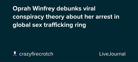 Oprah Winfrey Debunks Viral Conspiracy Theory About Her
