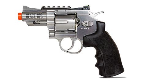 Chrome Airsoft Revolver 2 5 Black Ops Exterminator Black Ops Usa