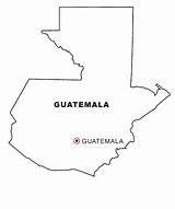 Guatemala Coloring Map sketch template