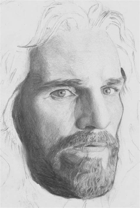 Pencil Drawing Of Jesus Face At