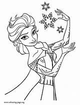 Elsa Coloring Frozen Pages Disney Snowflakes Princess Colouring Color Para Printable Printables Ausmalbilder Print Anna Drawing Colorear ディズニー Template Hinh sketch template