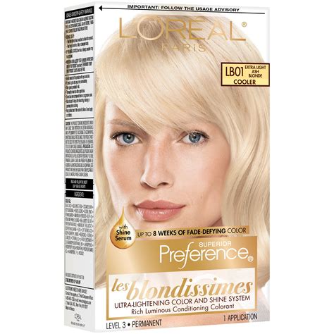 L Oreal Paris Excellence Creme Hair Color 01 Extra Light Ash Blonde