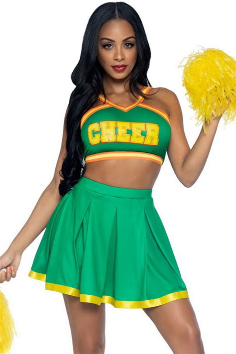 College Cheerleader Halloween Costume Spicy Lingerie