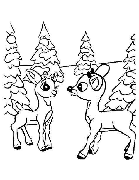 printable reindeer coloring pages  kids animal place