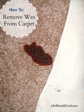 remove wax  carpet  chemicals   clean carpet