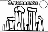 Coloring Stonehenge 33kb 1000 sketch template