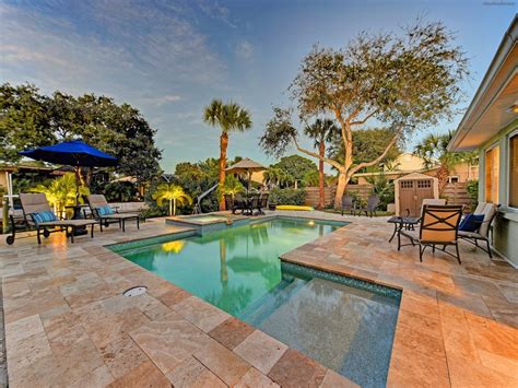 updated canal front home with private pool located near siesta key village siesta key