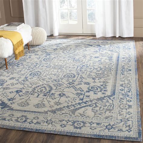 collection  blue wool area rug