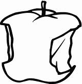 Apple Coloring Apples Pages Printable Colouring Bitten Clipart Eaten Leaf Color Sheet Sheets Fall Categories Half Clipartbest Comments Supercoloring sketch template
