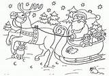 Weihnachtsmann Rentier Schlitten Rentiere Malvorlage Anschauung Besser sketch template