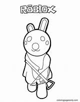 Piggy Roblox Colorear Superhelden Wonder Fur Agustus Kamis sketch template