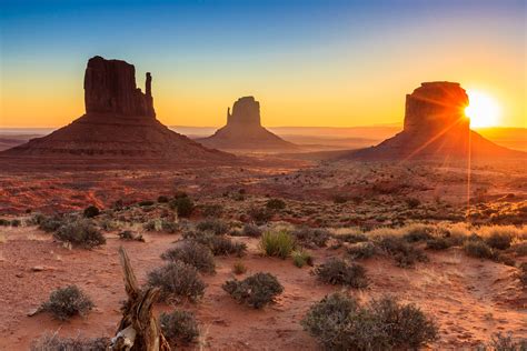 Monument Valley Twilight Az Usa Canyonlands By Night And Day