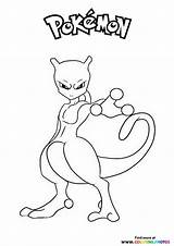 Mewtwo Meowth sketch template