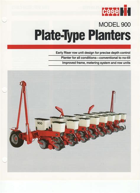 caseih  plate type planter sales brochure sps parts