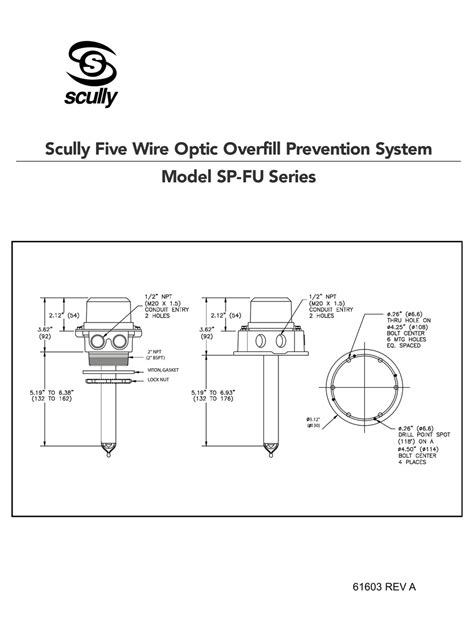 scully sp fu series installationwiring instructions   manualslib