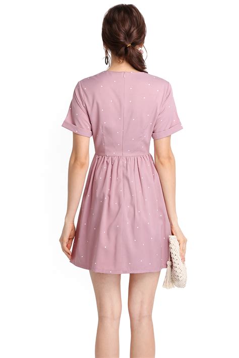 sunday favourite dress in pink polka dots lilypirates