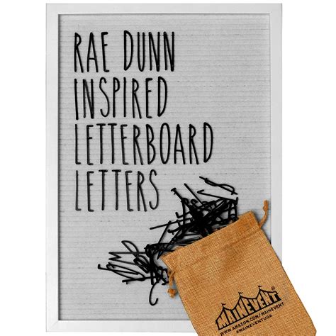 buy skinny letterboard letters  set  board included  rae dunn