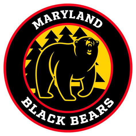maryland black bears logo primary logo north american hockey league