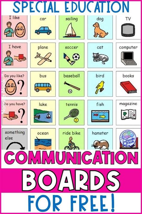 printable communication boards  autism